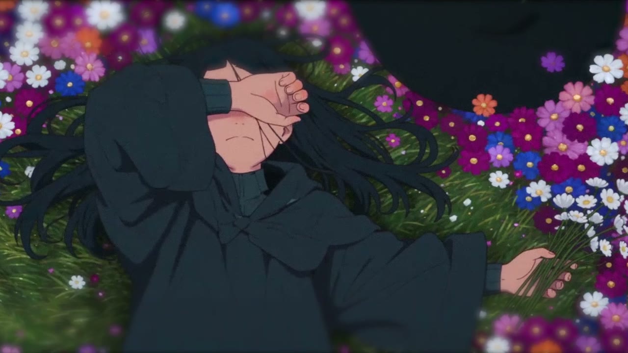 魔女と、花畑の一角